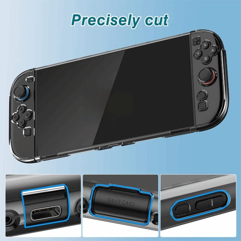 Detachable Protective Cover Crystal Game Console Shell Dockable Case for Nintendo Switch 2 Joycon