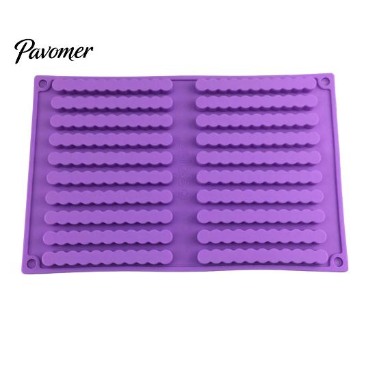 Family Friendly Baking Gadget Silicone Chocolate Mold, 20 Cavities Non-stick Flexible Tray, Heat Resistant Reusable Snack Bar Maker Food-grade