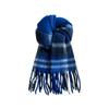 Plush Plaid Wool Scarf Tassel Cape Wraps Warm Winter Cashmere Scarves  Student