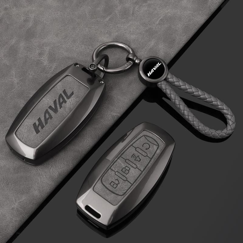 Alloy Car Key Case Cover for Great Wall Haval Jolion 2022 H6 H7 H4 H9 F5 F7 F7X F7H H2S GMW Dargo Keychain Auto Accessories