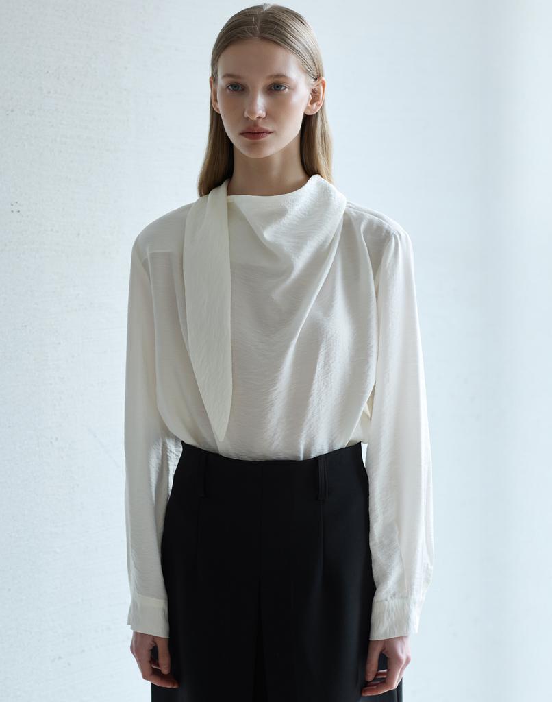 Nutopeu Tie Blouse_Ivory