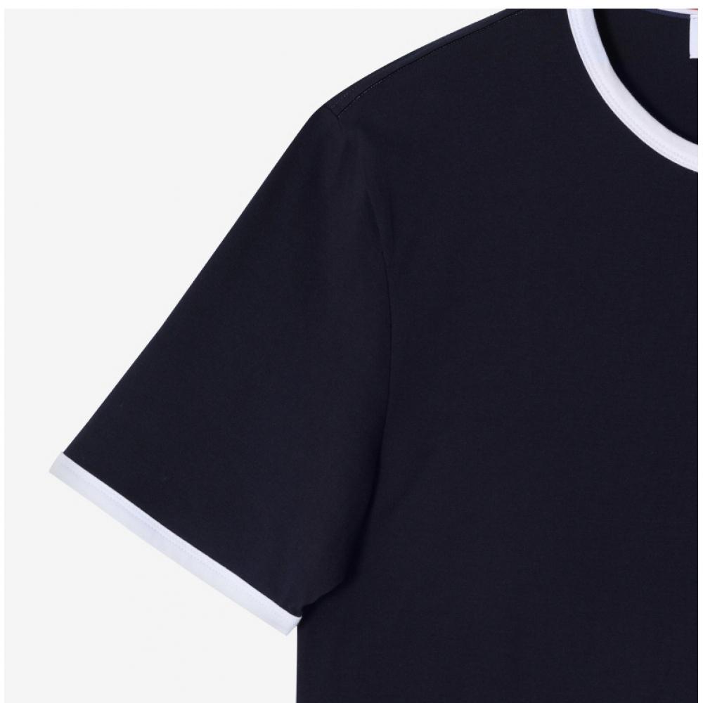 Tom Brown Mjs083a 00042 415 Stripe Contrast Mens Short Sleeve Tee