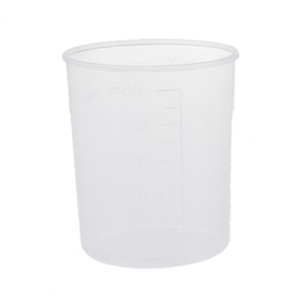 100ML Scale Cup Reusable Plastic Measuring Glass for Lab Measurement Cup Tool Transparent Scale Beaker Cups Measuring Glass