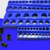 Magnetic Socket Organizer Set Socket Holder 1/4" 3/8" 1/2" Sockets Holds 141 Pieces Magnetic Sockets Trays SAE Professional Tool