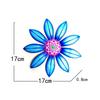 4 Colors Optional Metal Flower Wall Decor Art Sculpture Hanging Ornament Aesthetic Home Room Garden Courtyard Decoration Outdoor