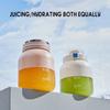 Tragbarer Dual-Use Saftbecher mit zwei Deckeln, große Kapazität, elektrischer Saftbecher für Zuhause, Outdoor, Sport