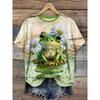 Plus Size 3D Printing Kawaii Cat T-shirt Women's Animal Graphics Casual Short-sleeved T-shirt Top O-neck T-shirt Beautiful Women's Clothing