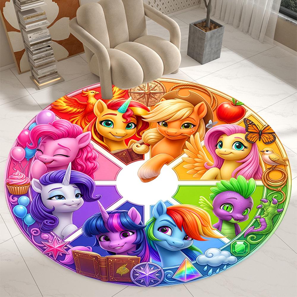 Little Pony Area Rug Suitable For Bedrooms Outdoor Playrooms Game Room Antislip Carpet Decorate Offices Spiritual Gift