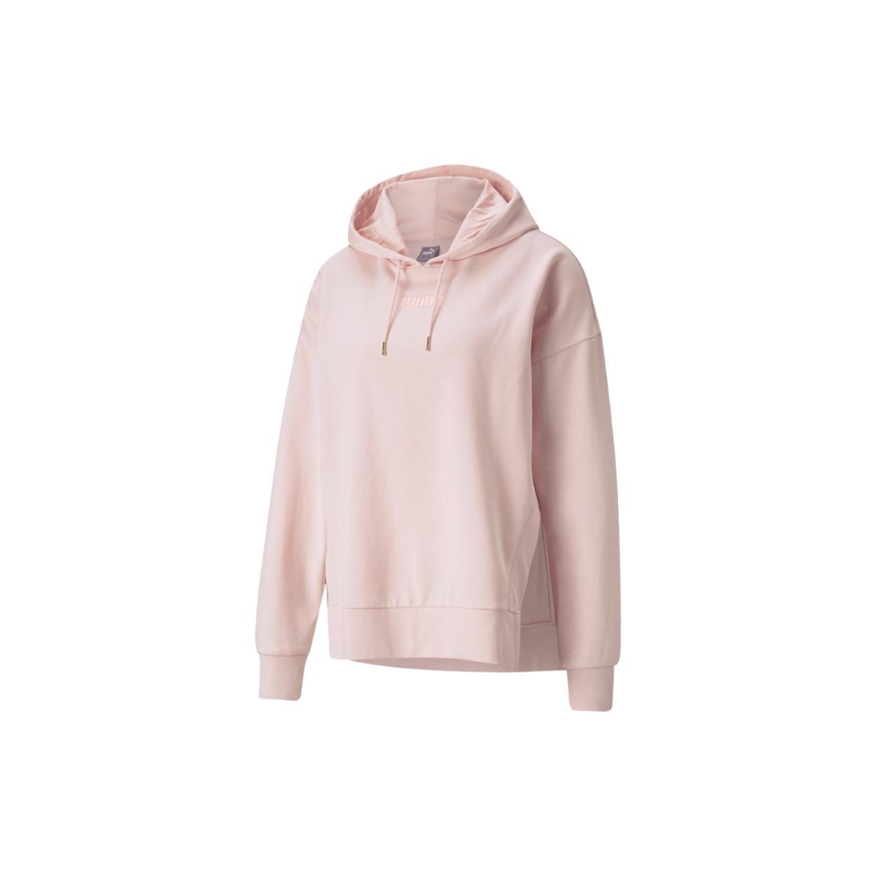 (WMNS) PUMA Her Solid Color Sports Drawstring Hoodie Pink Red Women s 847688-36 XL