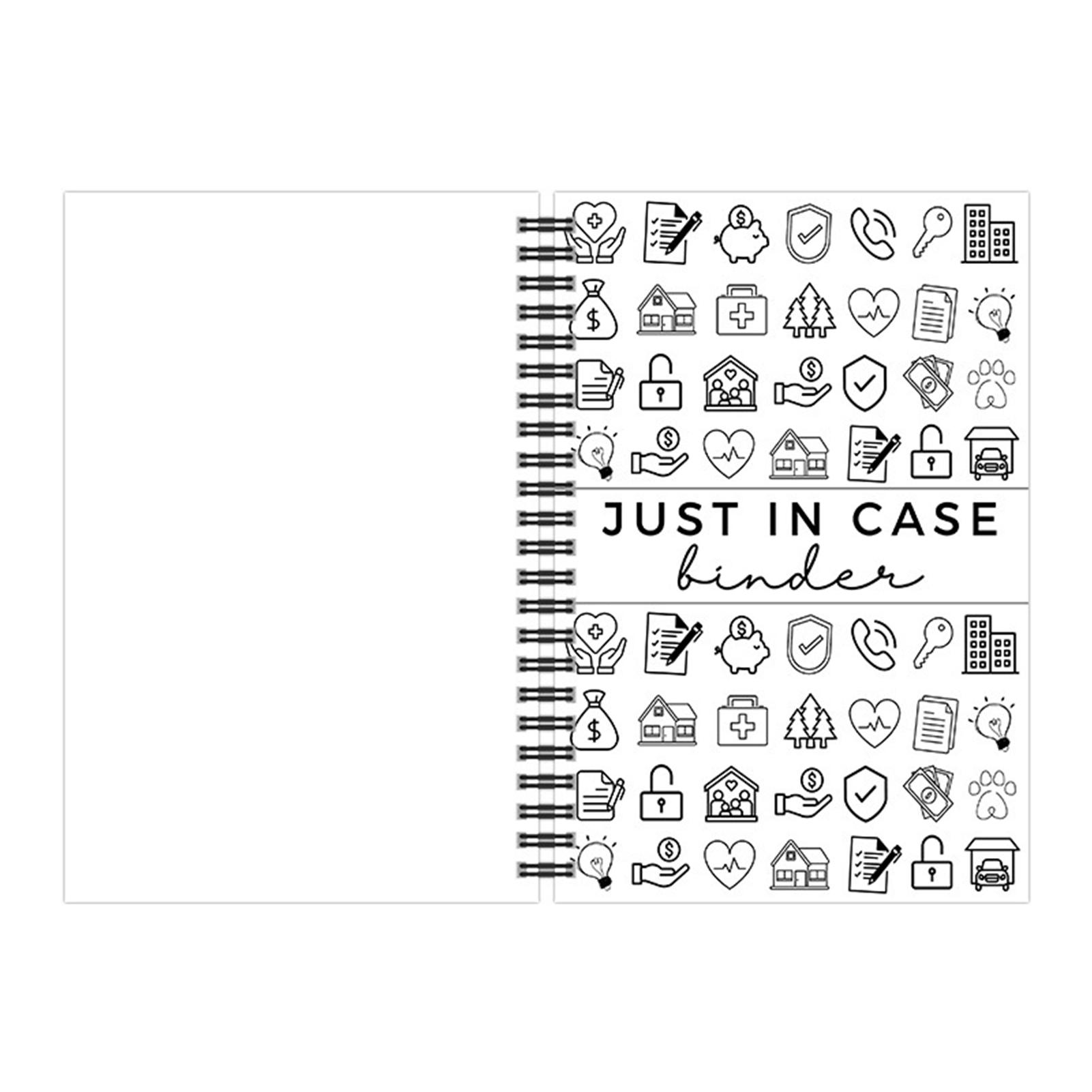 

Just In Case Emergency Preparedness Workbook Legacy Planning Journal With Tear-Off Pages For Medical Financial Legal
