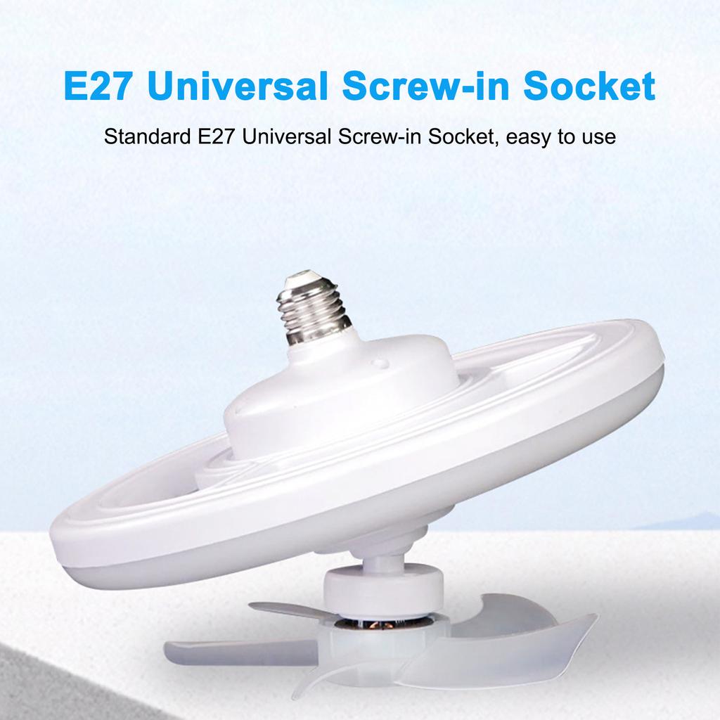 LED Ventilatorleuchte 16 Farben Lumineszierend E27 Schraubkopf 360 Grad Schwenkkopf Volle Luftzufuhr Mit Fernbedienung