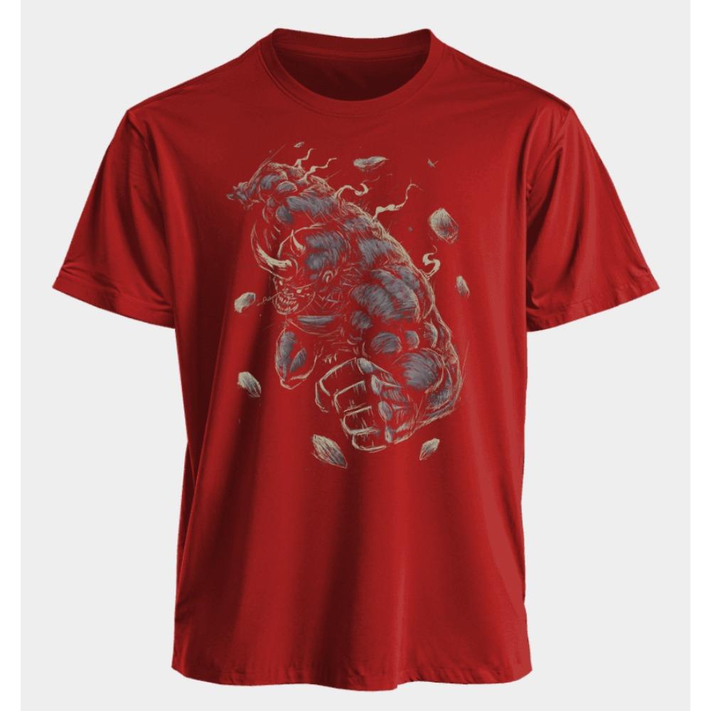 Herren- und Damen-T-Shirts Rhino Sommer Amerikanischer Frühling und Herbst Klassische Sportbekleidung Harajuku Übergroß Kurzärmlig