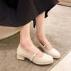 2024 printemps été chaussures femmes talons bas chaussures moderne mode dames pompes talons carrés 3.5cm