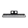 88-Key Folding Electronic Piano with Weighted Hammer Action, MIDI, CE Certified.
