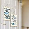 Whales Educational Poster Engaging Alphabets Poster Sea Lifes Beach Wall Decors Ideal for Classroom or Home Learning