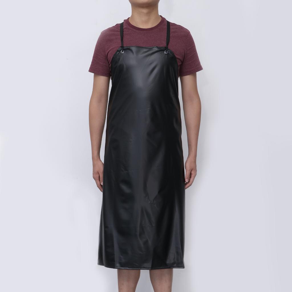 Schürze wasserdichte Schürzen Küche zum Geschirrspülen Gummi Vinyl Arbeit Kochen Hals Lätzchen Unisex Industrialchemical Chef Männer