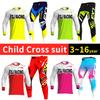 Set di abbigliamento da motocross per bambini 4 5 6 7 8 9 10 11 12 13 anni Ragazzi Bambino Motociclista Ragazzo Ragazza Maglia Pantaloni Kit tuta da corsa Fuoristrada Enduro MX MTB