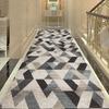 European Style Aisle Walkway Carpet Hallway Decor Area Rug Luxury Corridor Long Runner Passageway Doorway Floor Mats Non-slip