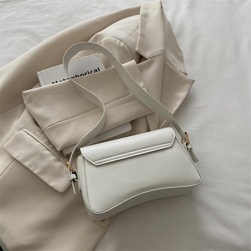 Classic Women's Crossbody Shoulder Bags 2025 Summer Autumn Textured PU Leather Small Square Bag Lady Daily Commuter Satchel Handbags