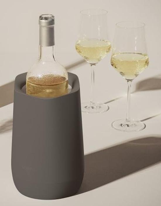 [Officially Imported] Vacu Vin Wine Cooler, HEXO Graphite Vacu Vin Wine Chiller, Cools and Insulates, Perfect for Bars, Cafes, and Commercial Use