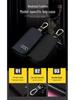 Men's Universal Cowhide Car Key Case with Waist-Mounted Zipper