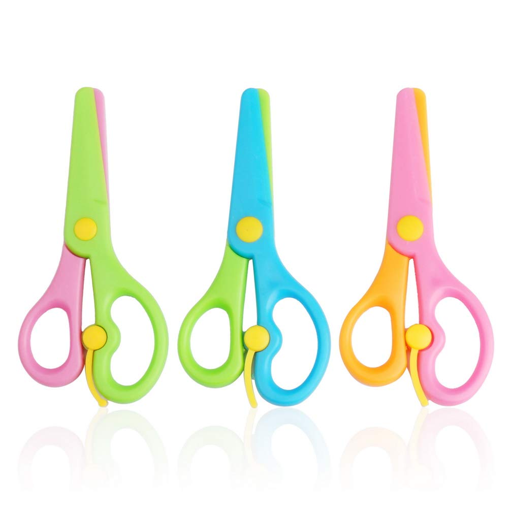

jlon safety scissors scissors plastic scissors stationery set of 3