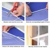 Moustiquaire fenêtre autocollante 150 x 130 cm (3 pcs) en polyester blanc - kit filet + 4 rubans