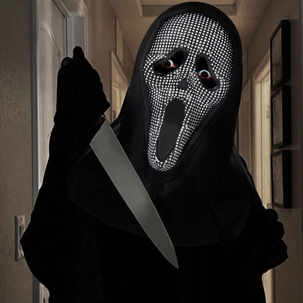 with  Halloween Cosplay Mask Masquerade Masquerade Mask  Makeup Ball Costume Props