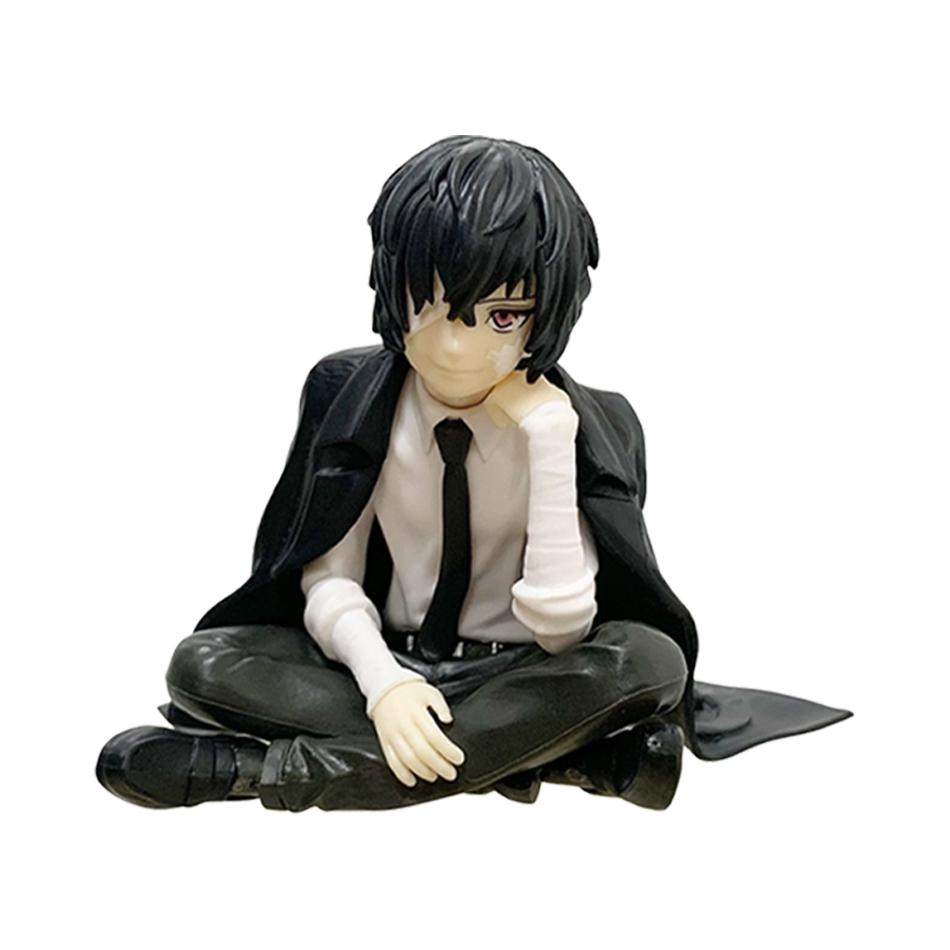 Q Version Bungo Stray Dogs Dazai Osamu Chuuya Nakahara Figure PVC Model Japanese Cartoon Figurines Decor Collection Toy Gift