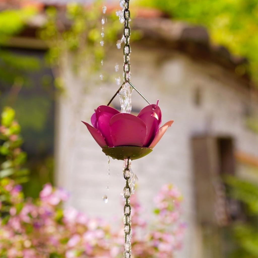 Flower Rain Chain Eaves Drainage Chain Rainwater Chain