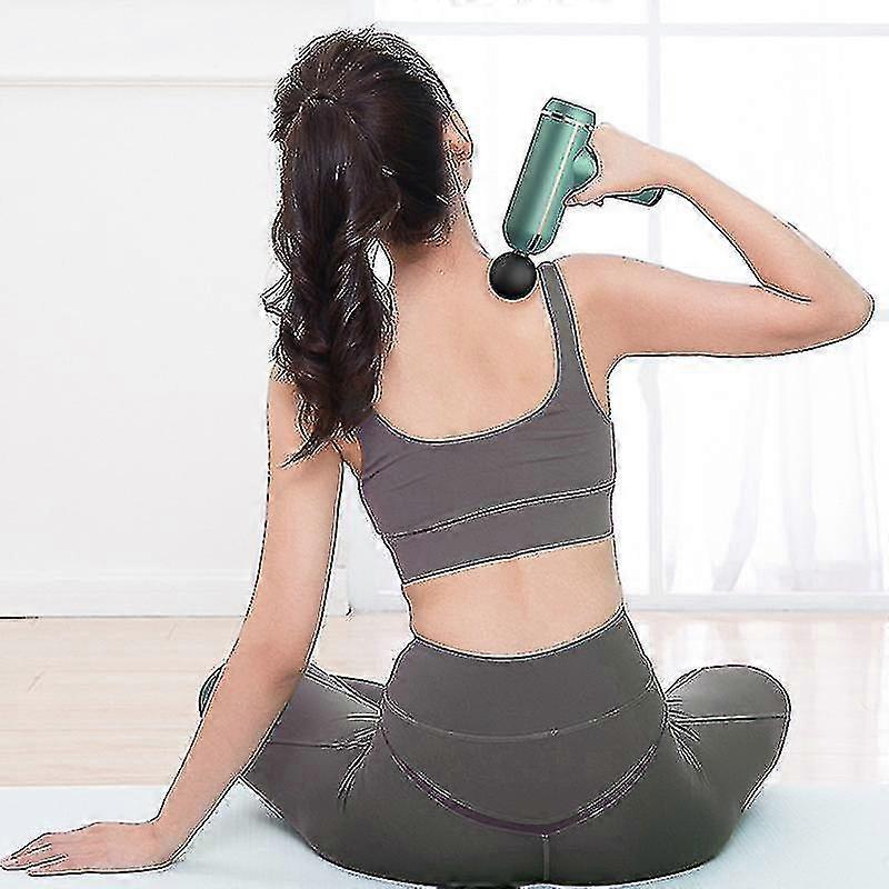 Mini-Massagepistole, Tiefengewebs-Massagepistole, USB-Laden, leicht, tragbar, Perkussions-Muskelpistole für Sportler, Geschenke für Männer, Frauen, super leise