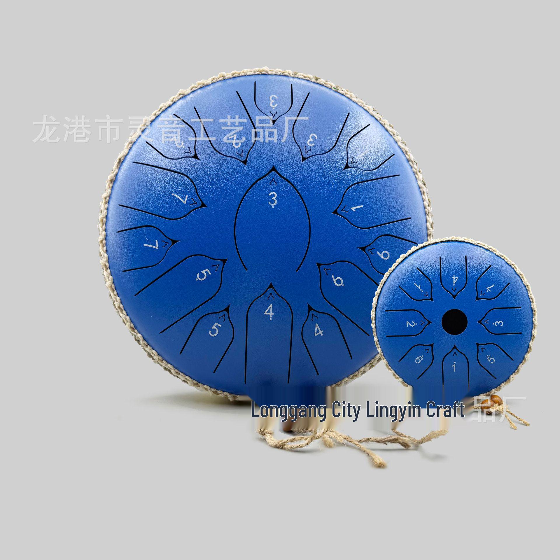 13  Lotus Drum, 15-Tone Ethereal Percussion Instrument for Beginners & Kids