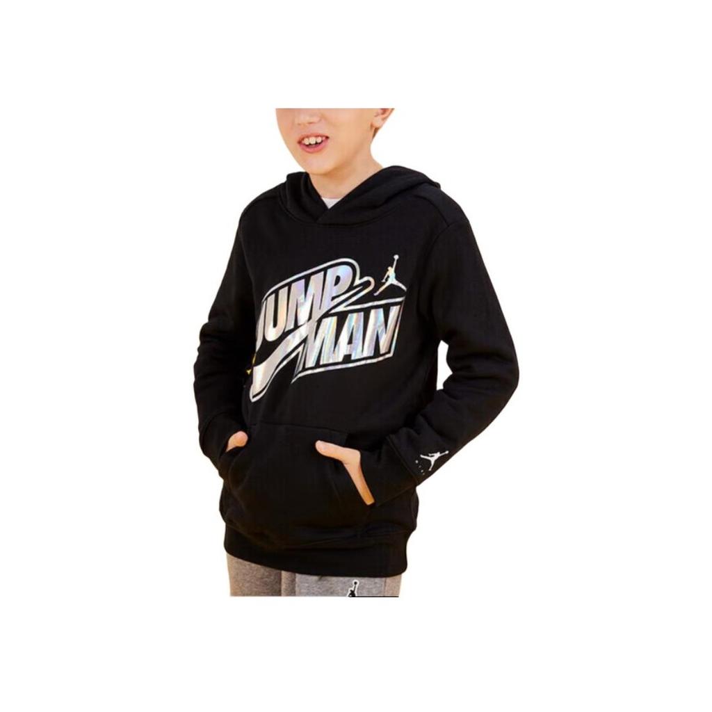 Nike Hoodie Letter Comfortable Long Sleeve Black Kids hoodies DQ8149-010