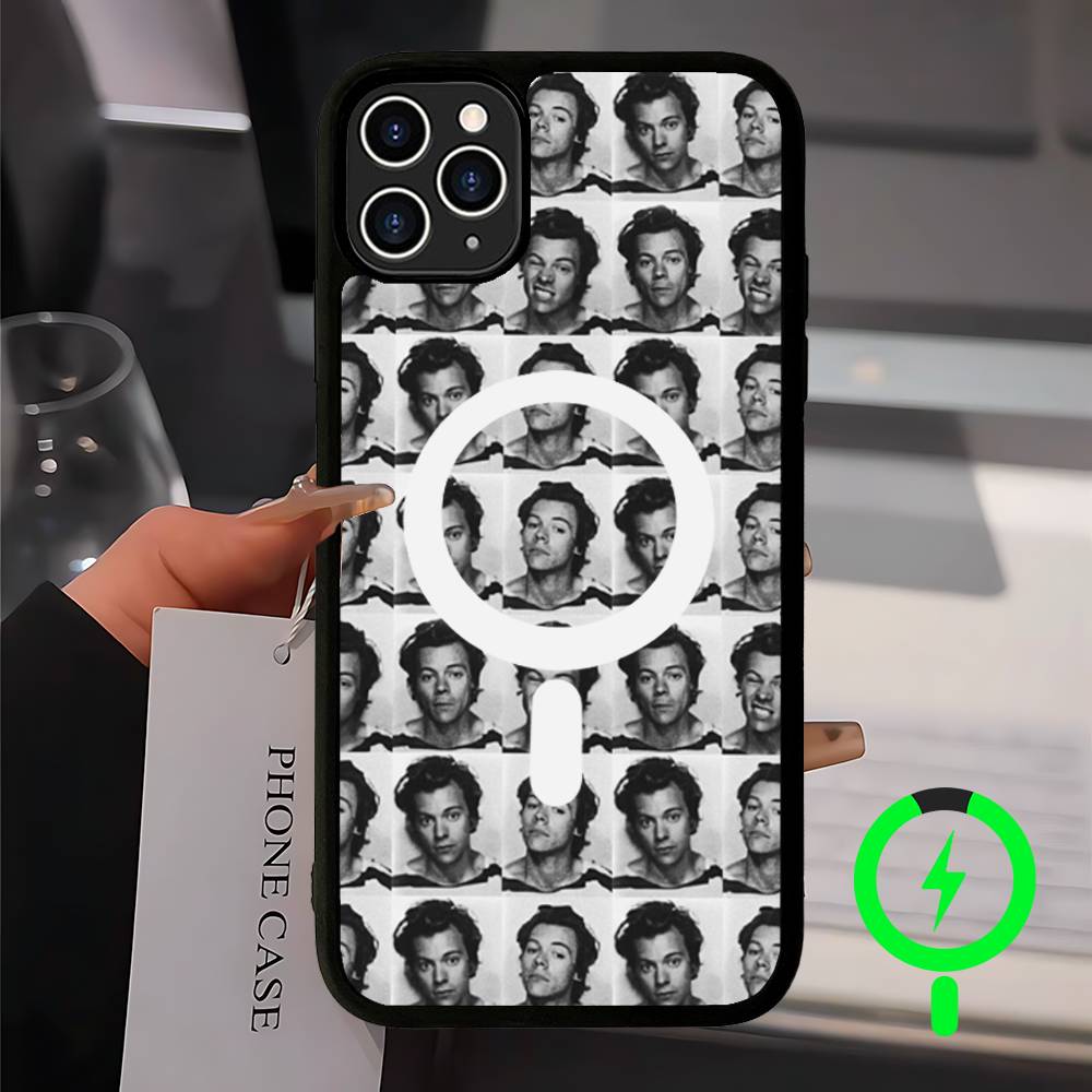 Pop Singer Harry Styles Magnetic Case For IPhone 17 16 14 13 12 11 15 Pro Max Plus Wireless Charge Phone Cover