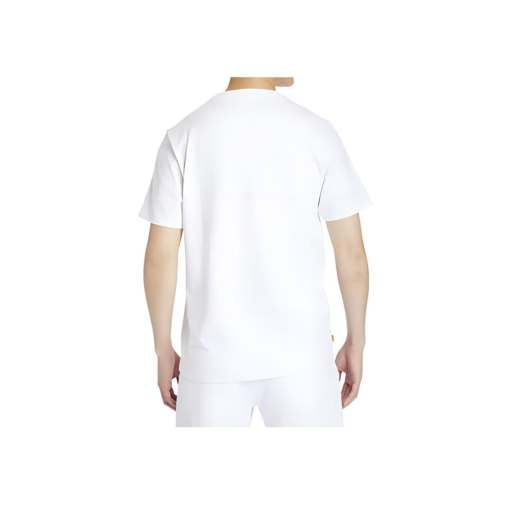Timberland Casual Round Neck Pocket Pullover Short Sleeve T-Shirt Men Tops White A2DUP-BN8