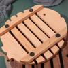 Portable Table Mat Solid Wood Wooden Placemat Creative Cup Pad  Restaurant
