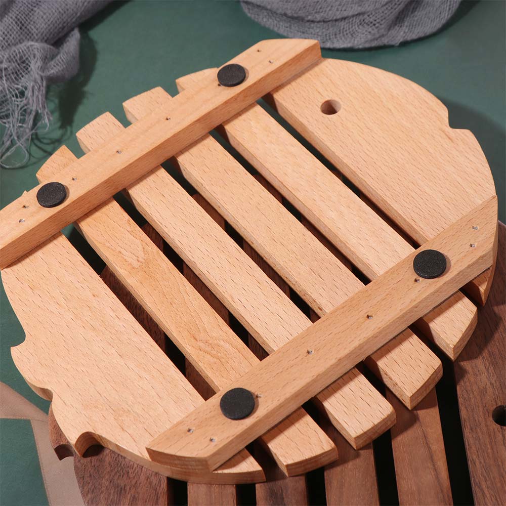 Portable Table Mat Solid Wood Wooden Placemat Creative Cup Pad  Restaurant