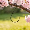 Bird Feeder Hook S Shaped Metal Hummingbird Feeder Hook with Decorative Patterns Hangers