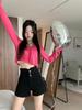 Ultra High Waist Black Denim Shorts - Super Short Summer Hot Pants