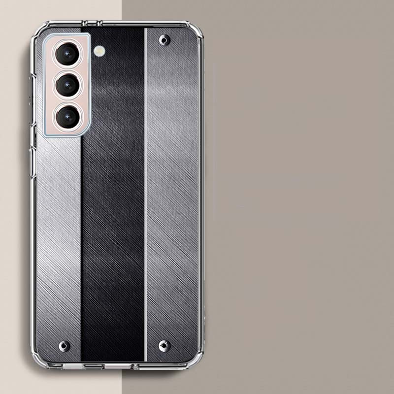Gebürstete Metalltextur Stahl-Print Handyhülle Für Samsung A16 A26 A36 A56 A17 A15 A25 A35 A55 A14 A24 A34 A54 A04S A05S Galaxy Nein