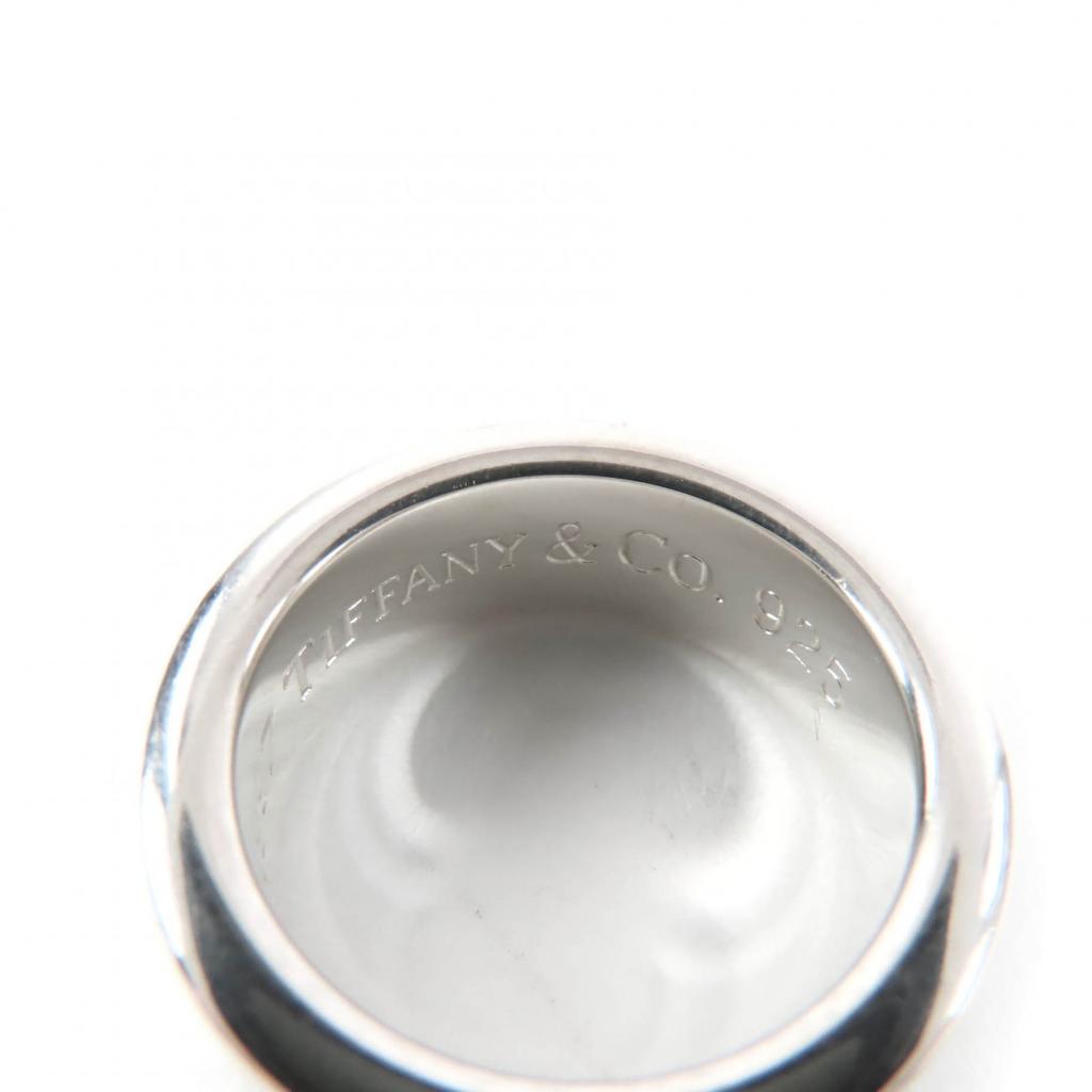Great TIFFANY&Co. Ring Narrow Long Silver 925 Women Used