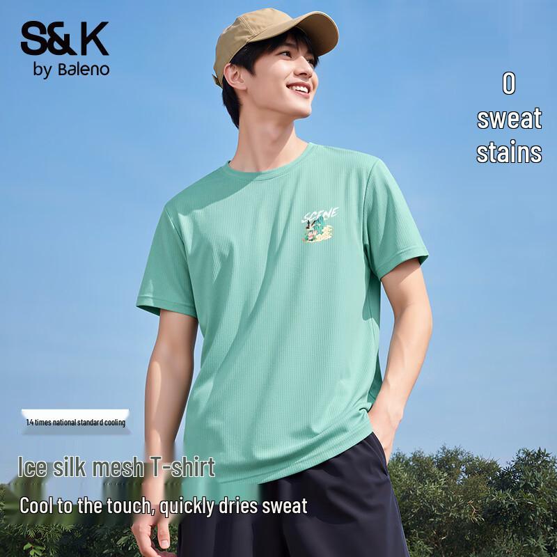 Baleno S&K Series Men s Cool-Touch Short-Sleeve T-Shirt 3XL