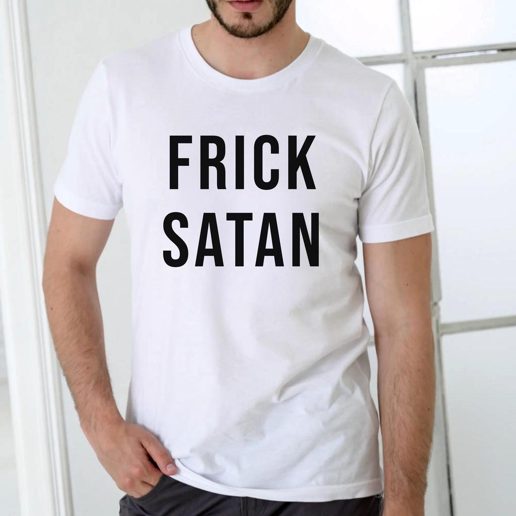 Frick Satan Shirt, Christian Faith Tee, Jesus Saves Shirt, Bible Believer Apparel, Christian Graphic Tee, Church Camp Shirt, Unisex Faith