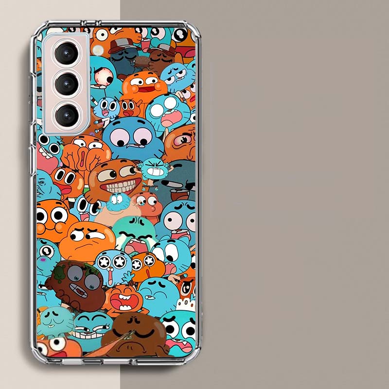 Cartoon The Amazing World of Gumball Phone Case For Samsung Galaxy S25 Edge S24 S23 FE S21 S20 S10 Plus S22 S26 Ultra Cover Clea