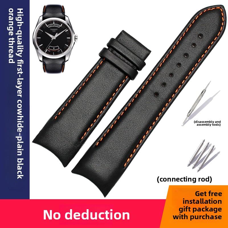 Zakřivený konec Originální kožený řemínek k hodinkám Pro 1853 Tissot T035 T035617 T035627 T035410 T035407 Řemínek k hodinkám 22mm 23mm 24mm řemínek pánský