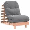 Vidaxl Sofa Rozkładana Futon, Z Materacem, 60X206X11 Cm, Daglezjowa