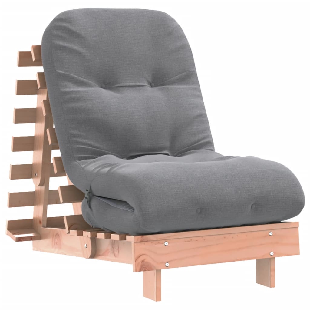 Vidaxl Sofa Rozkładana Futon, Z Materacem, 60X206X11 Cm, Daglezjowa