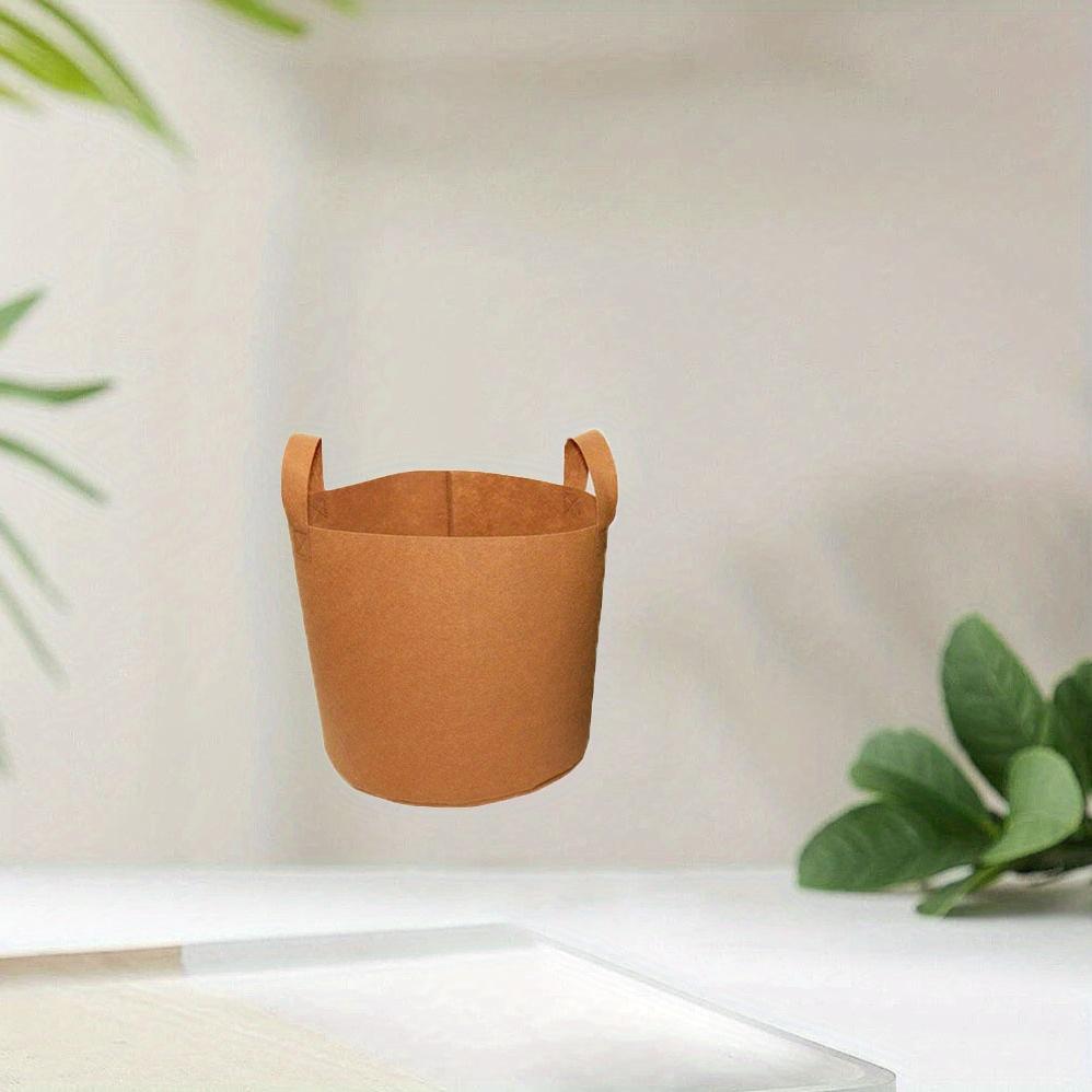 1ks Netkaná taška na balkonové výsadby Zelená Šedá Plsť Taška na rostliny Taška na zkrášlení květináčů Zelená Taška na zkrášlení rostlin