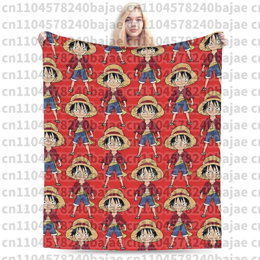 Ace Luffy Sabo One Piece Anime Blankets Flannel Awesome Warm Throw Blanket for Coverlet Autumn/Winter
