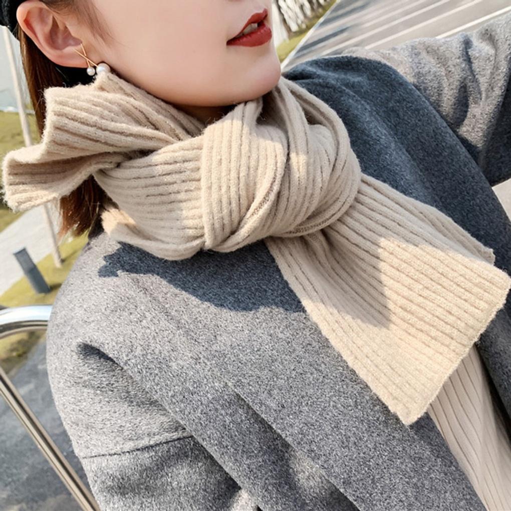 Golji Knit Scarf Unisex Couple Short Winter Muffler